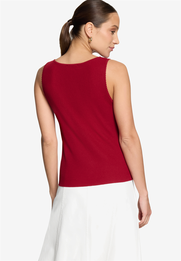 Strickpullover Kurz ohne Arm - 110-10003992