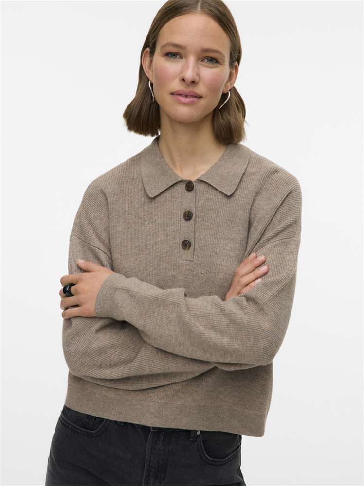 VMEXCITING LS POLO NECK PULLOVER BO - 10336334