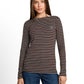 T-Shirt striped boatneck - 1051234