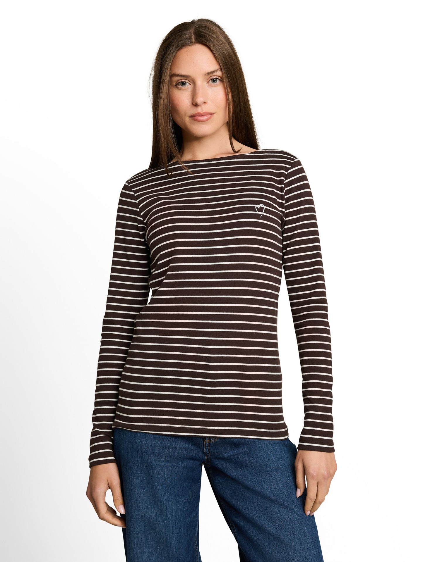 T-Shirt striped boatneck - 1051234