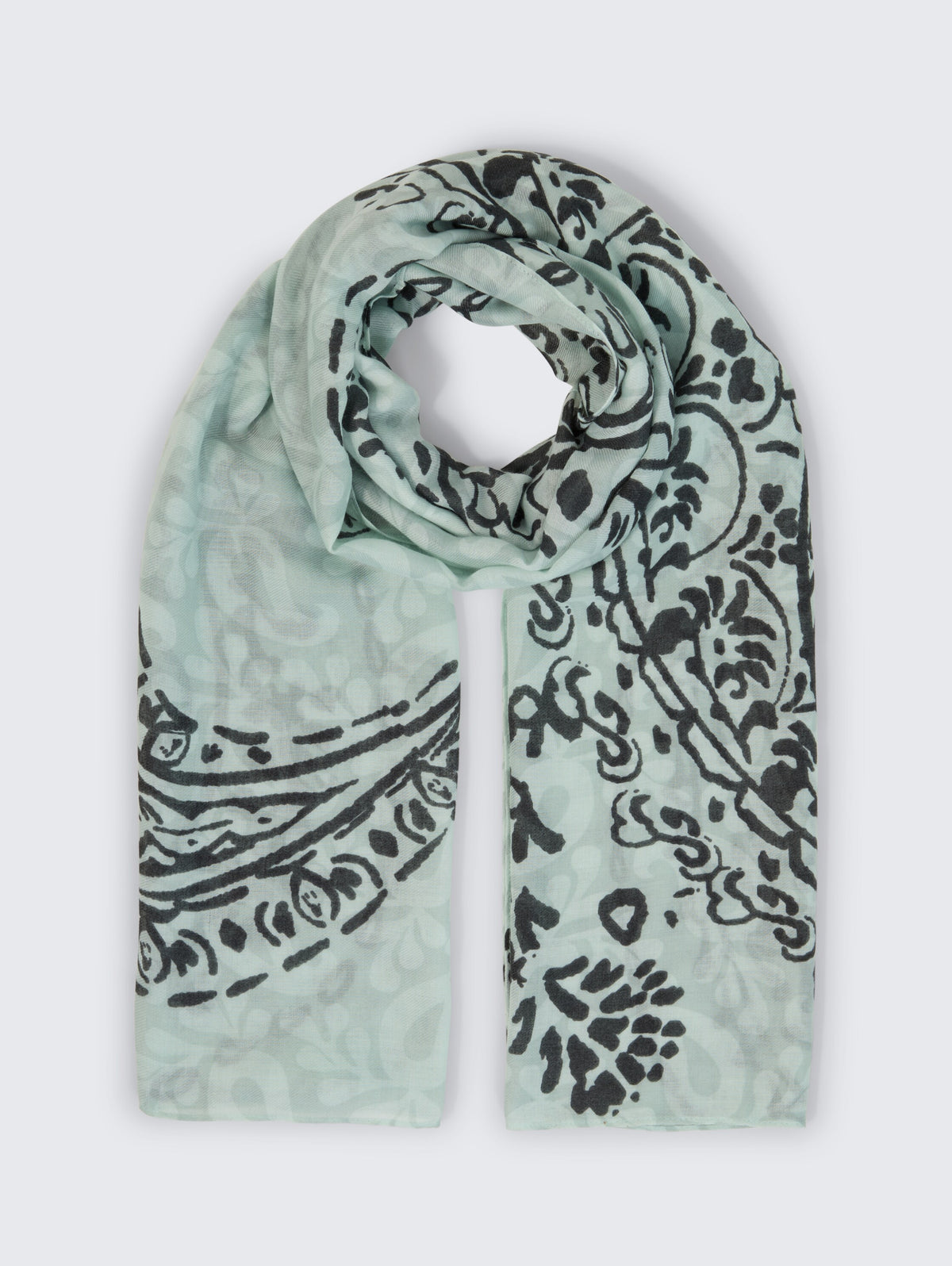 printed paisley scarf - 1052823