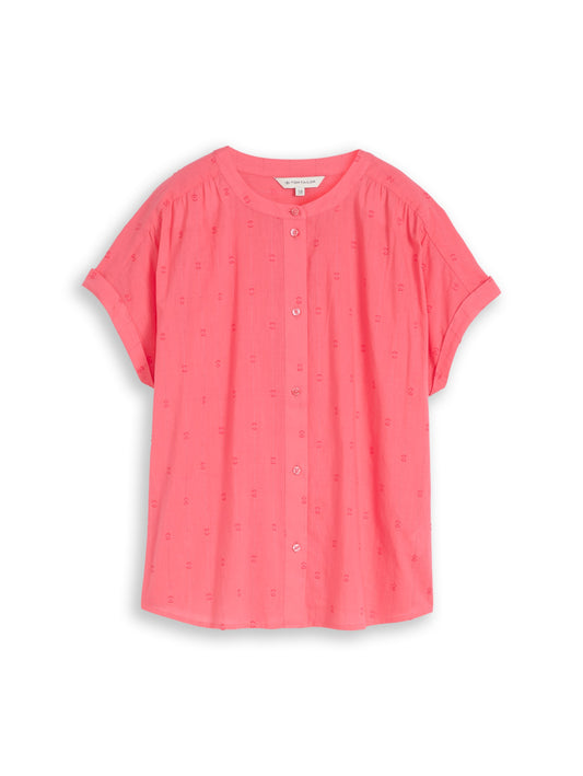 blouse with dobby fabric - 1049807