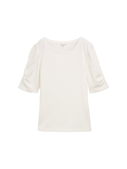 T-shirt gathered sleeve - 1047066
