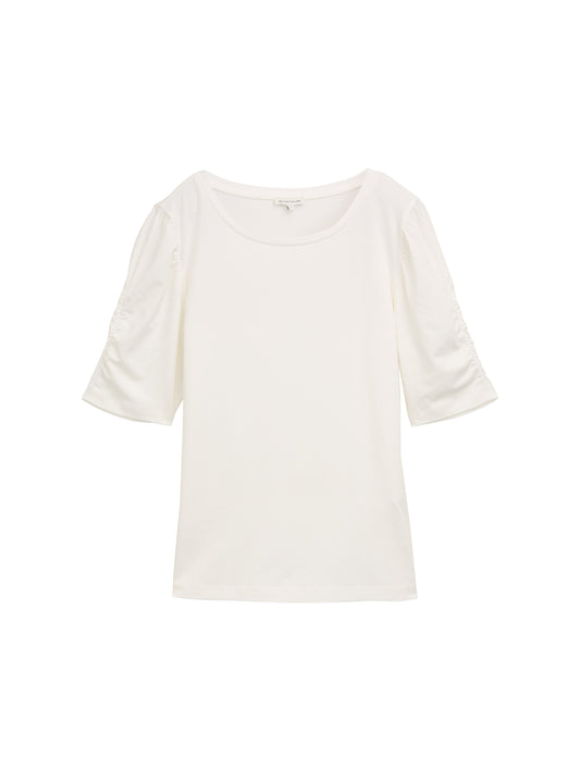 T-shirt gathered sleeve - 1047066