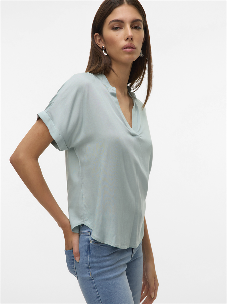 VMBEAUTY SS TOP WVN NOOS - 10279697