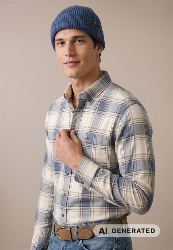 Herringbone Check, B.D., 1/1 - 16098690