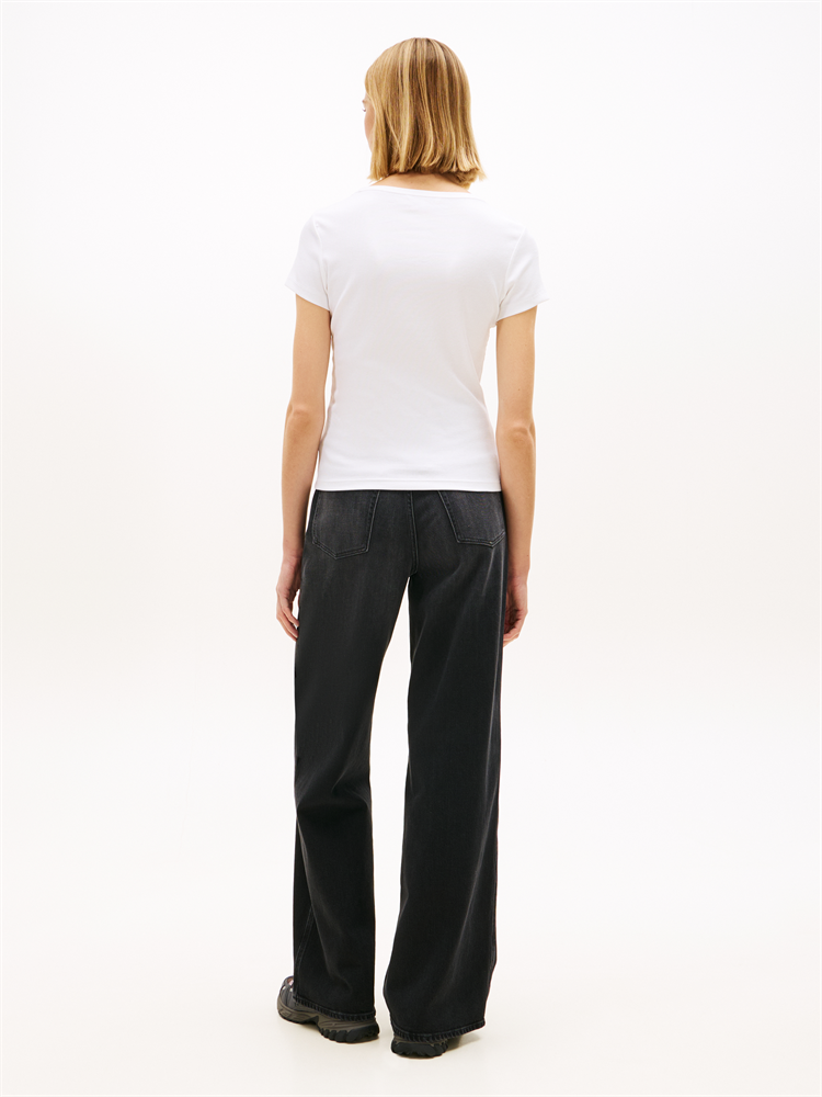 TJW SLIM ESSENTIAL RIB V SS - DW0DW17385