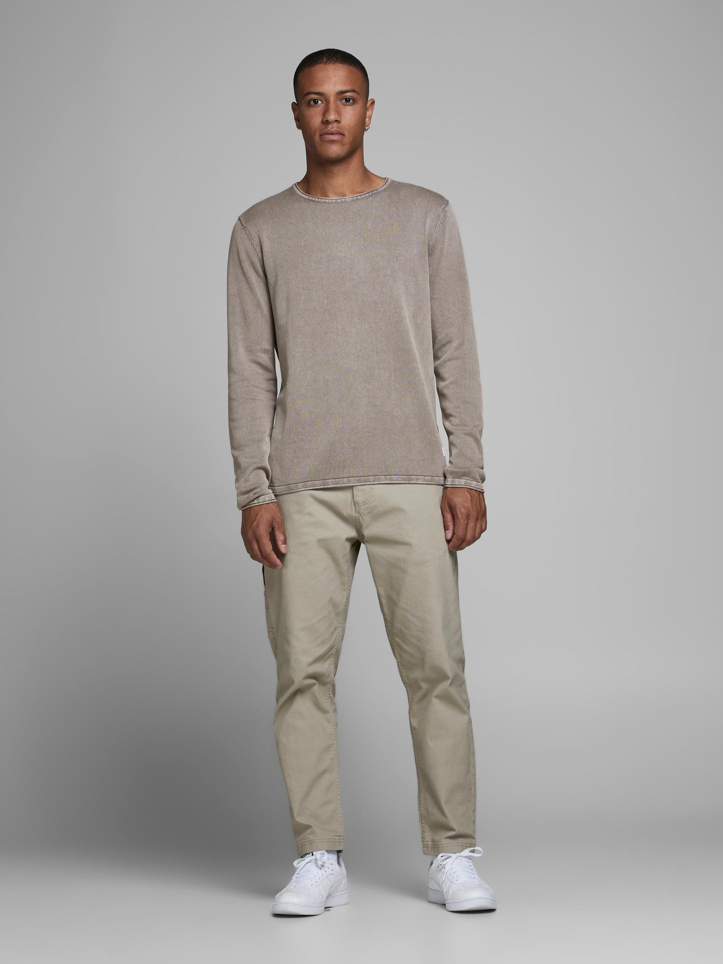 JJELEO KNIT CREW NECK NOOS - 12174001