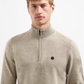 Pullover Half Zip 2 Coloured Melang - N2185