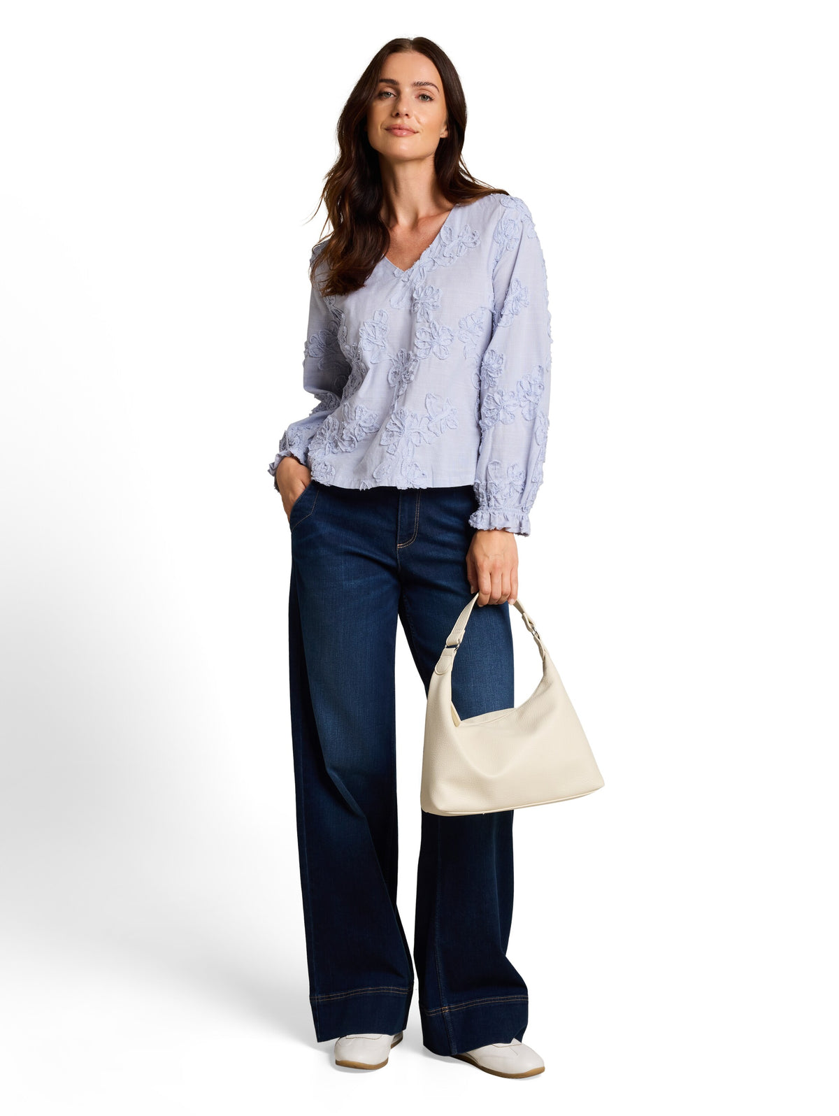 blouse with tape embroidery - 1052599