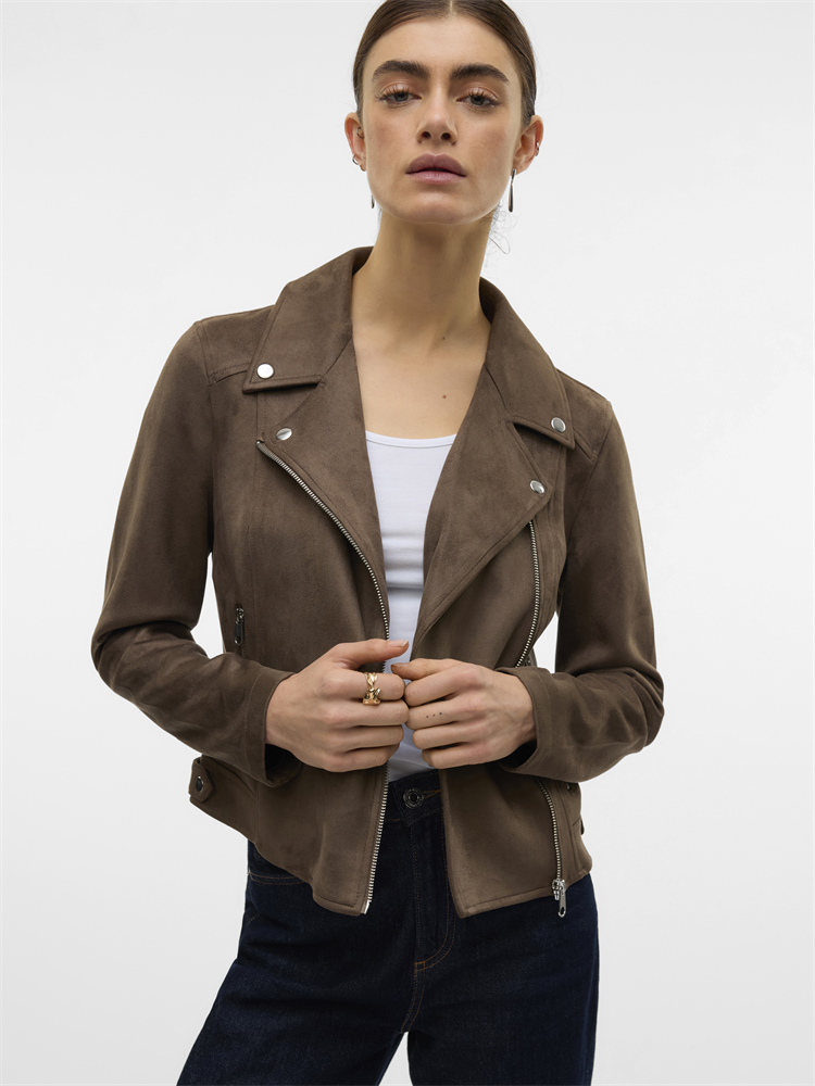 VMJOSE SHORT FAUX SUEDE JACKET GA N - 10300938