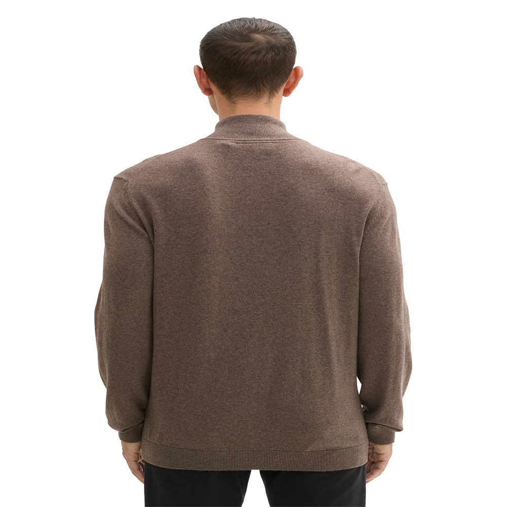 cotton cashmere knit troyer - 1043268