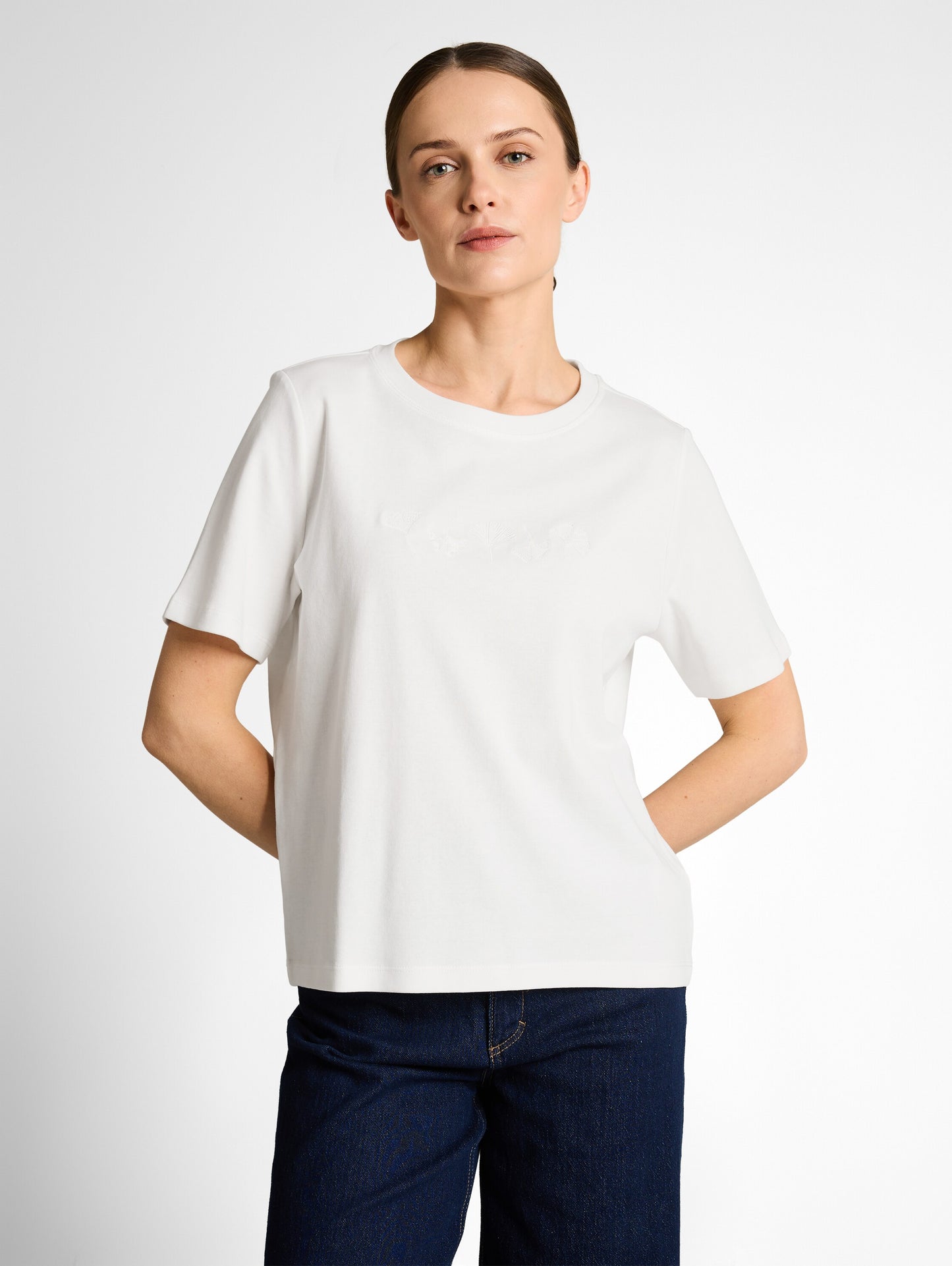 T-shirt boxy crew neck with pr - 1050426