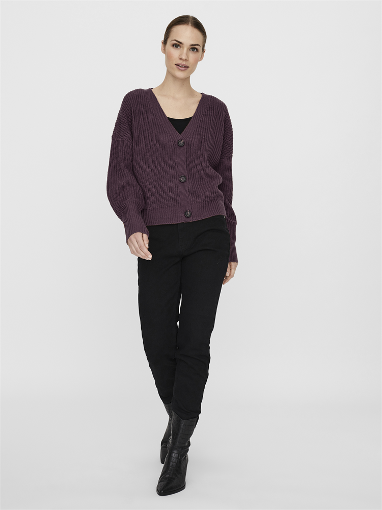 VMLEA LS V-NECK CUFF CARDIGAN NOOS - 10249632