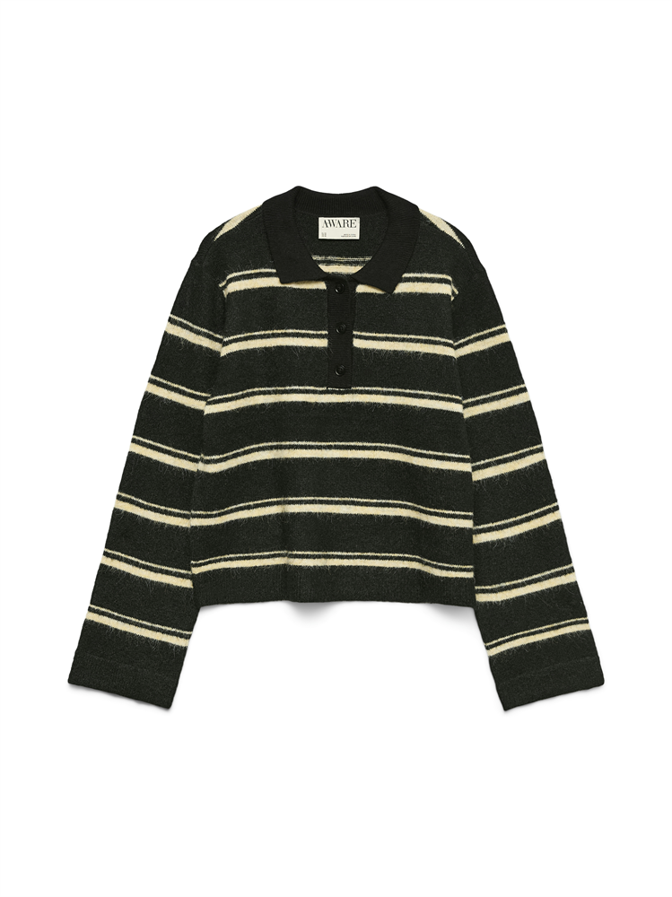 AWTACEY LS POLO KNIT - 10334366