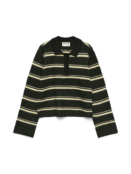 AWTACEY LS POLO KNIT - 10334366