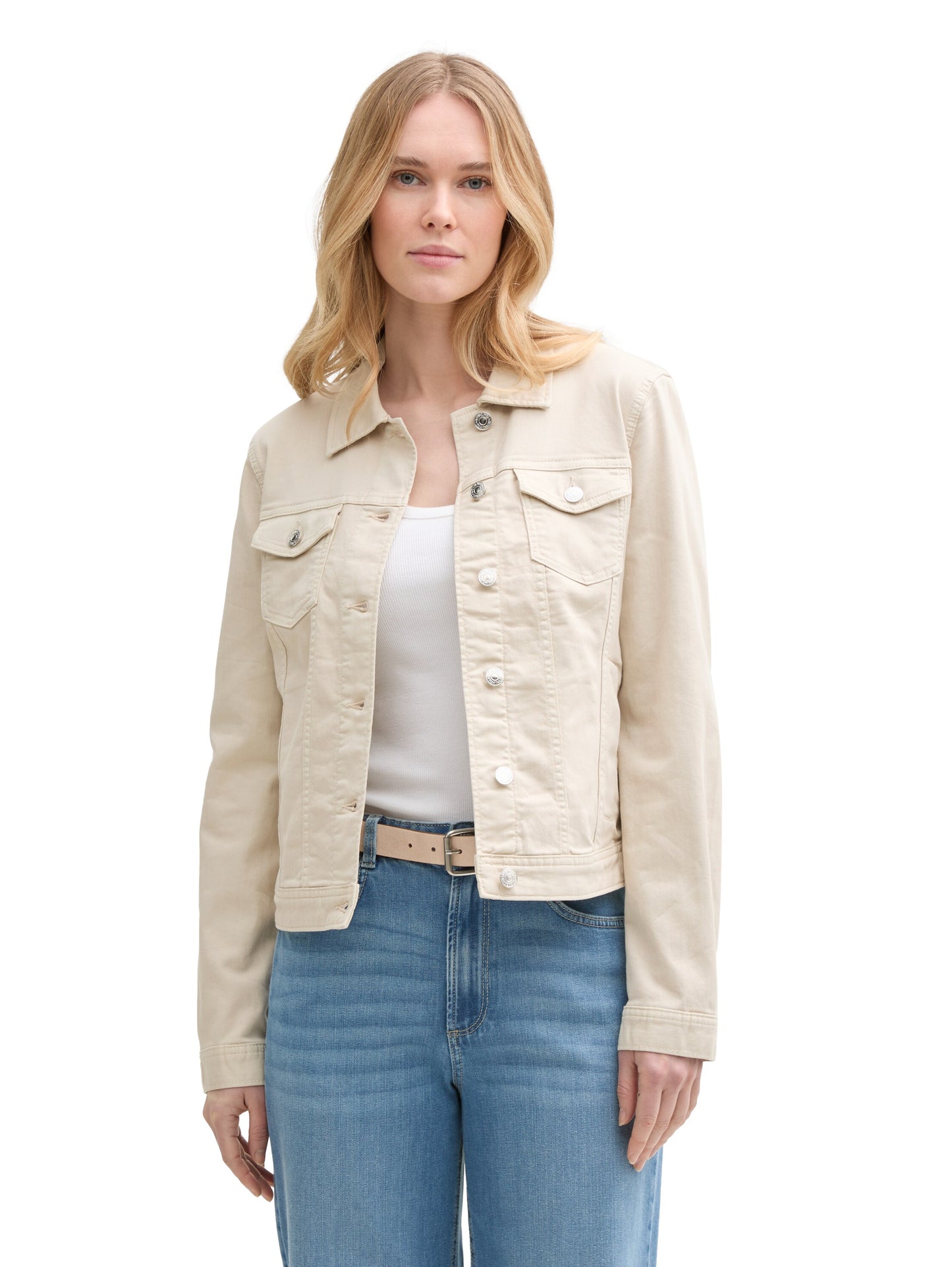 colored denim jacket - 1045390