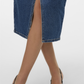 VMVERI HR CALF DENIM SKIRT GA NOOS - 10295731