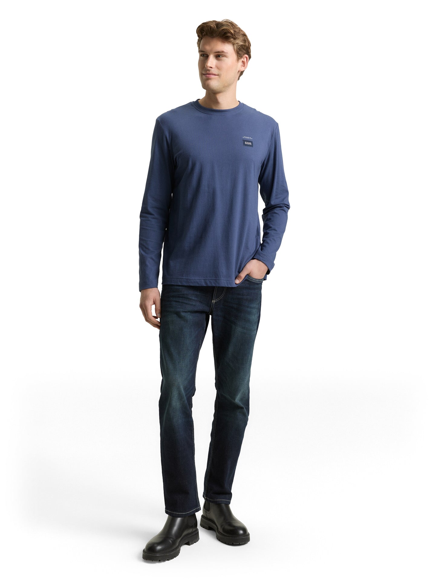 detailed longsleeve t-shirt - 1048611