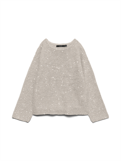 VMLEILANI STITCH LS BOATNECK PULLOV - 10336582