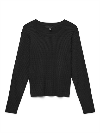 VMSILJE LS O-NECK CABLE PULLOVER - 10331852