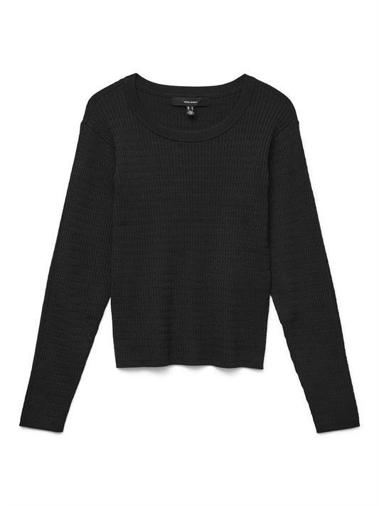 VMSILJE LS O-NECK CABLE PULLOVER - 10331852