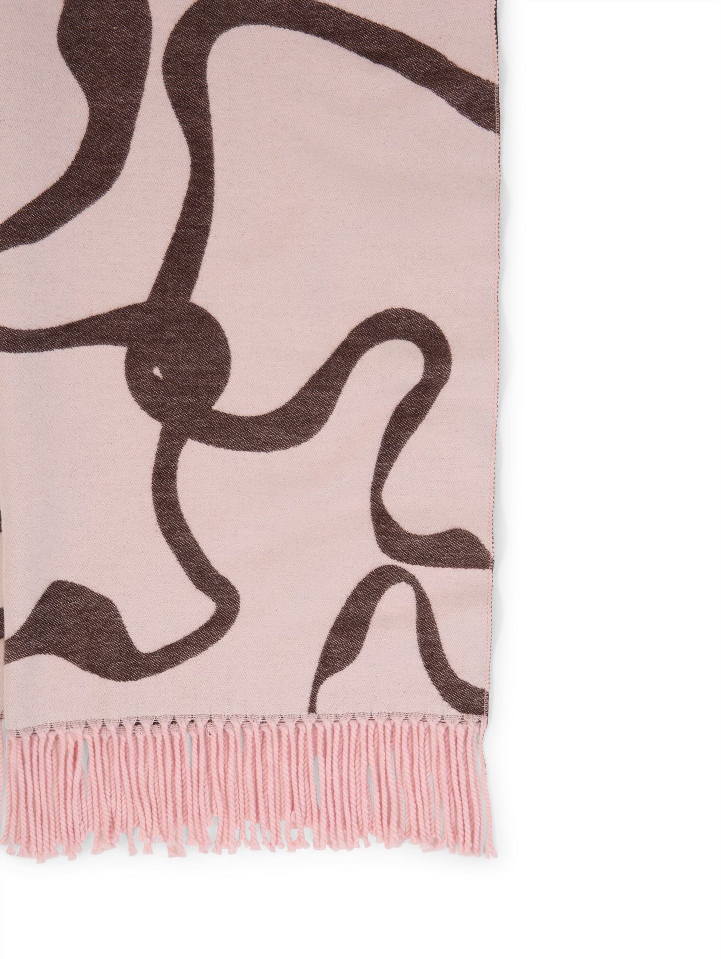 woven scarf with flowers - 1052820