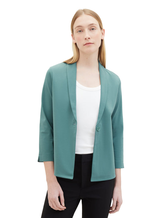 easy solid blazer - 1040329