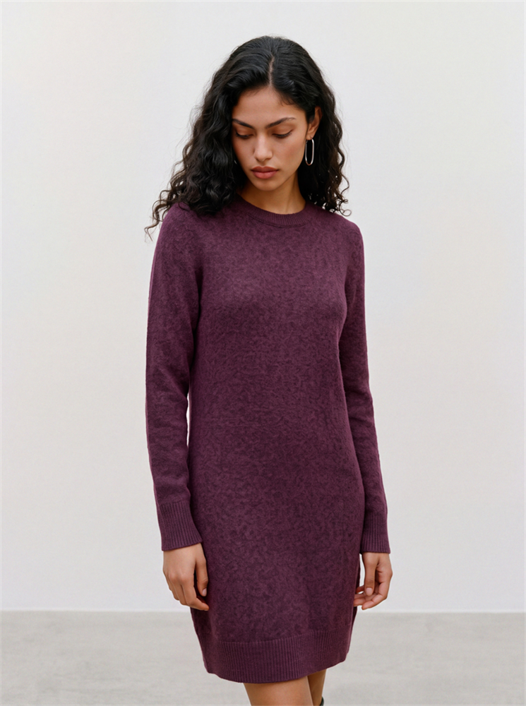 VMDOFFY LS O-NECK DRESS GA NOOS - 10215523