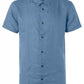 Shirt Short Sleeve Linen Solid - 15490368