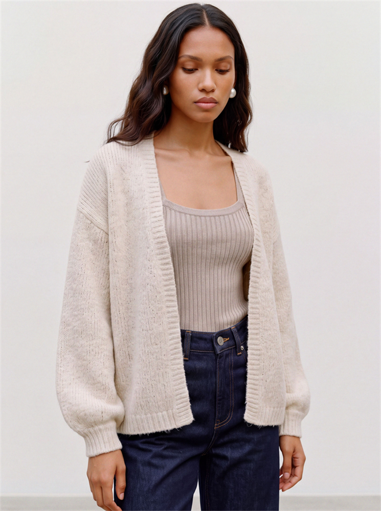 VMMAYBE LS OPEN CARDIGAN NOOS - 10273101