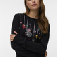 VMNEW GLITTER LS O-NECK PULL. XMAS - 10347076