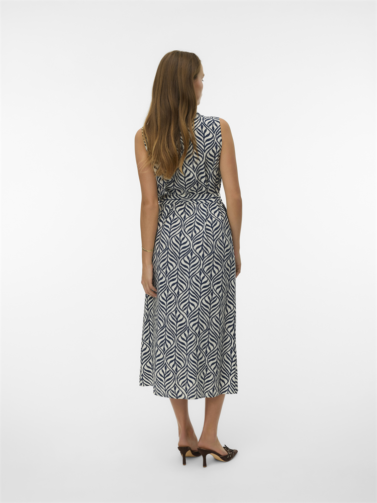 VMJOSIE SL V-NECK 7/8 DRESS WVN GA - 10341594