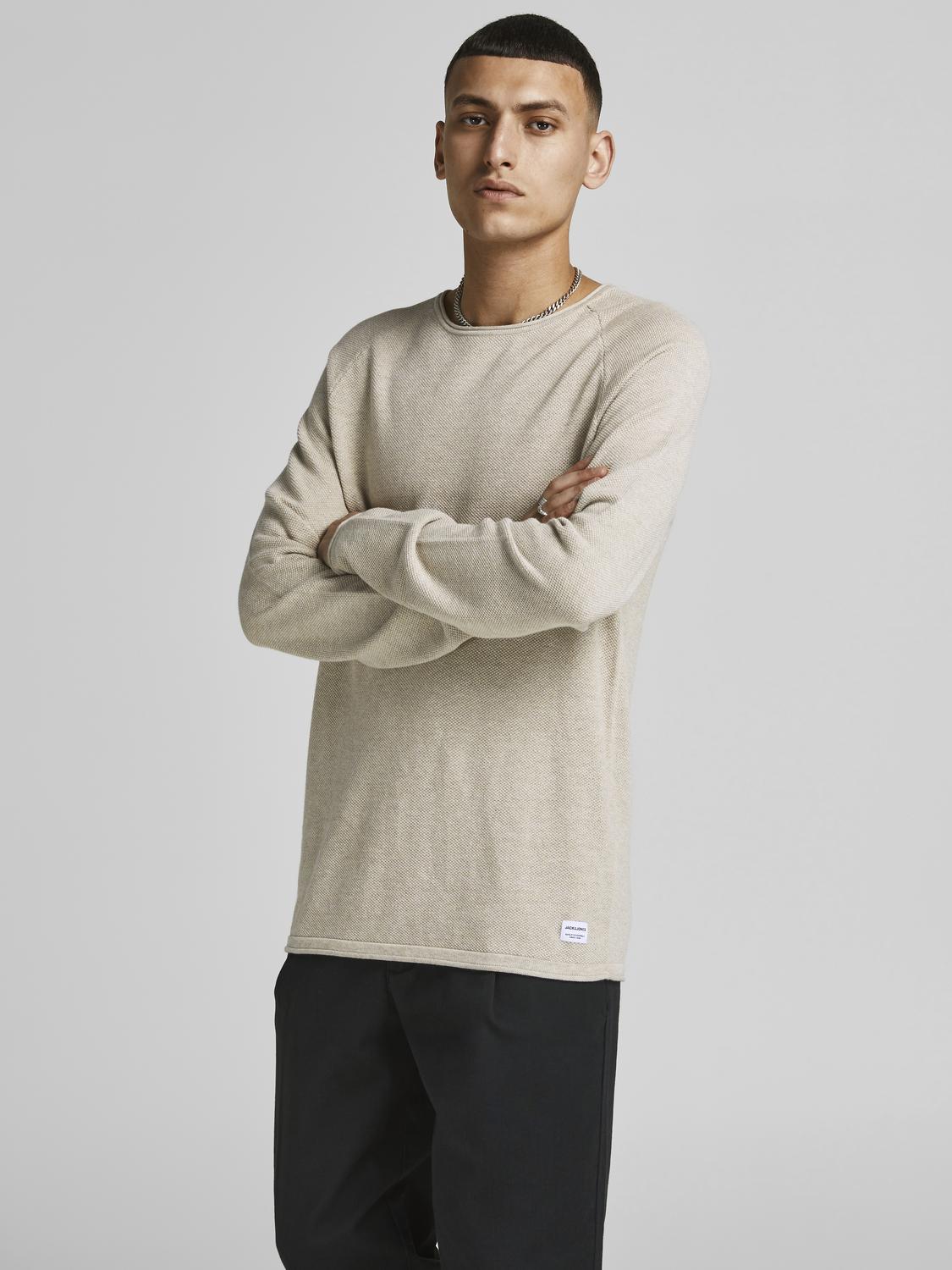 JJEHILL KNIT CREW NECK NOOS - 12157321