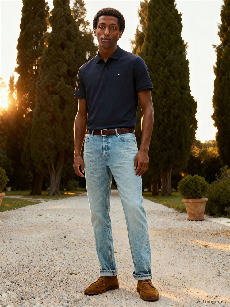 LIQUID COTTON ESSENTIAL REG POLO - MW0MW35585