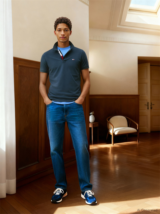 TJM SLIM PLACKET POLO - DM0DM15370