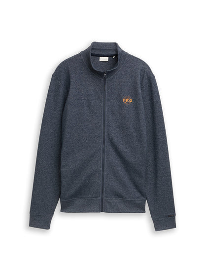 fine striped stand-up jacket - 1049523