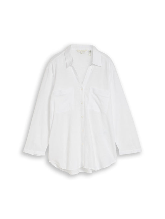 blouse shirt with linen - 1049823