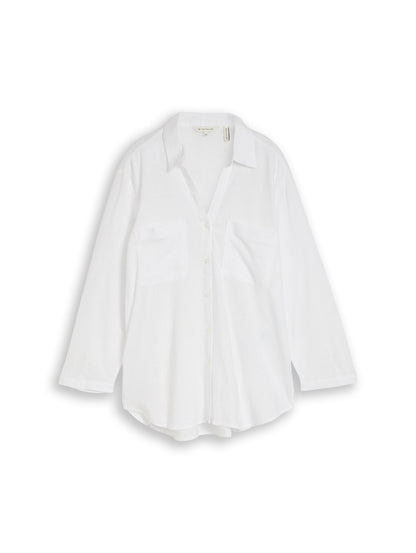 blouse shirt with linen - 1049823