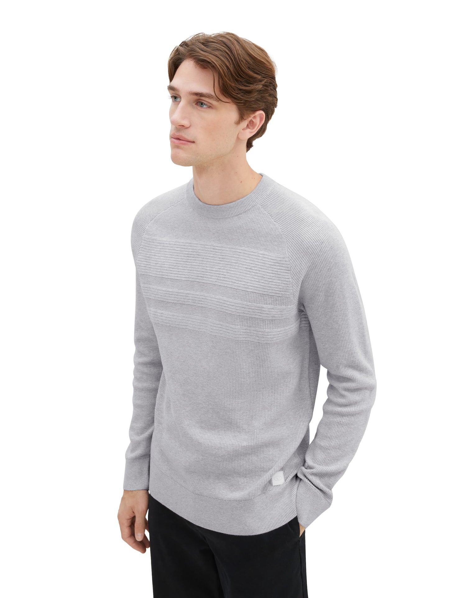 structured crewneck knit - 1038314