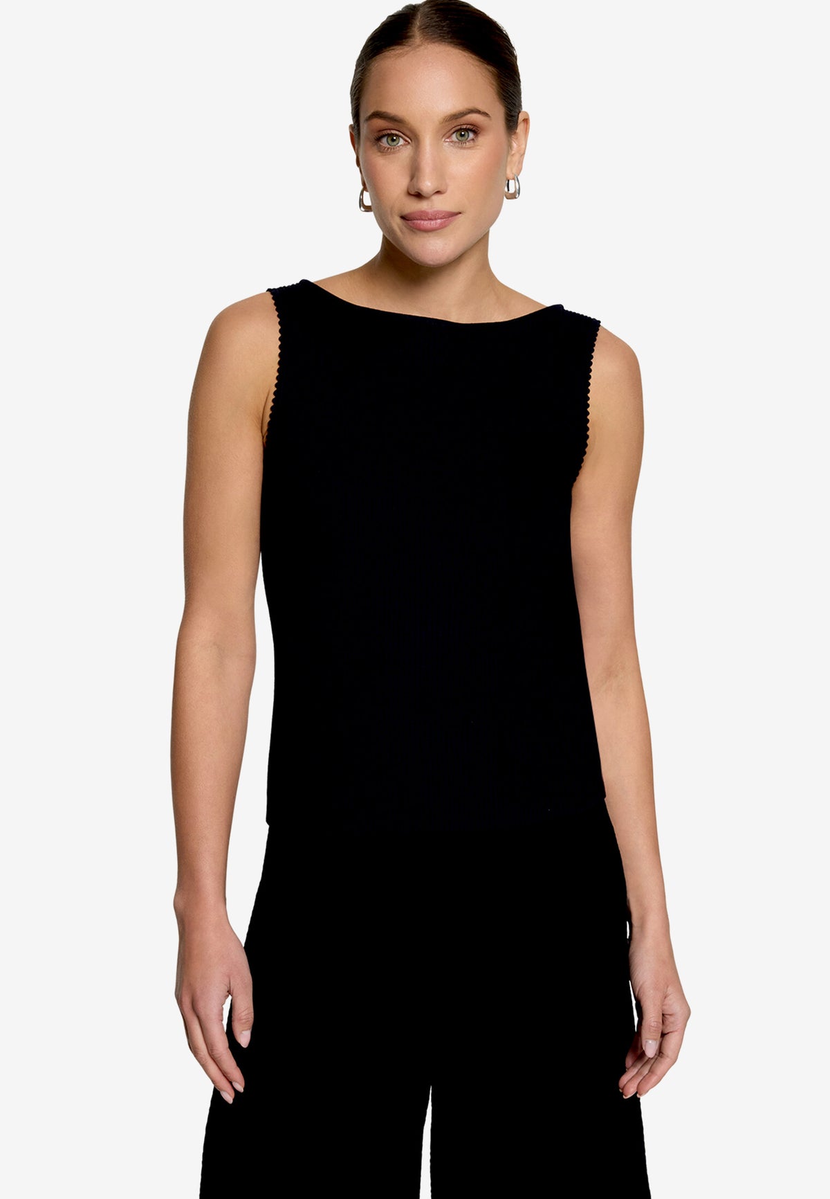 Strickpullover Kurz ohne Arm - 110-10003992