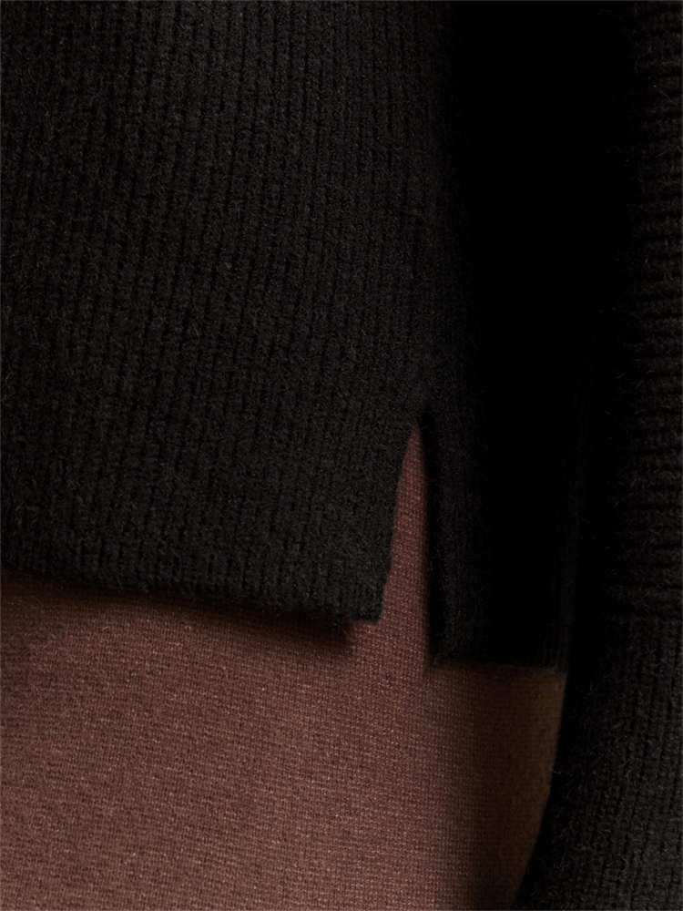 knit rib turtleneck - 1049160