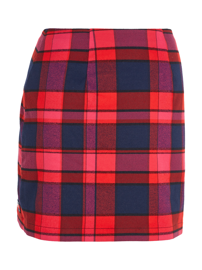 TJW CHECK WRAP MINI SKIRT - DW0DW16512