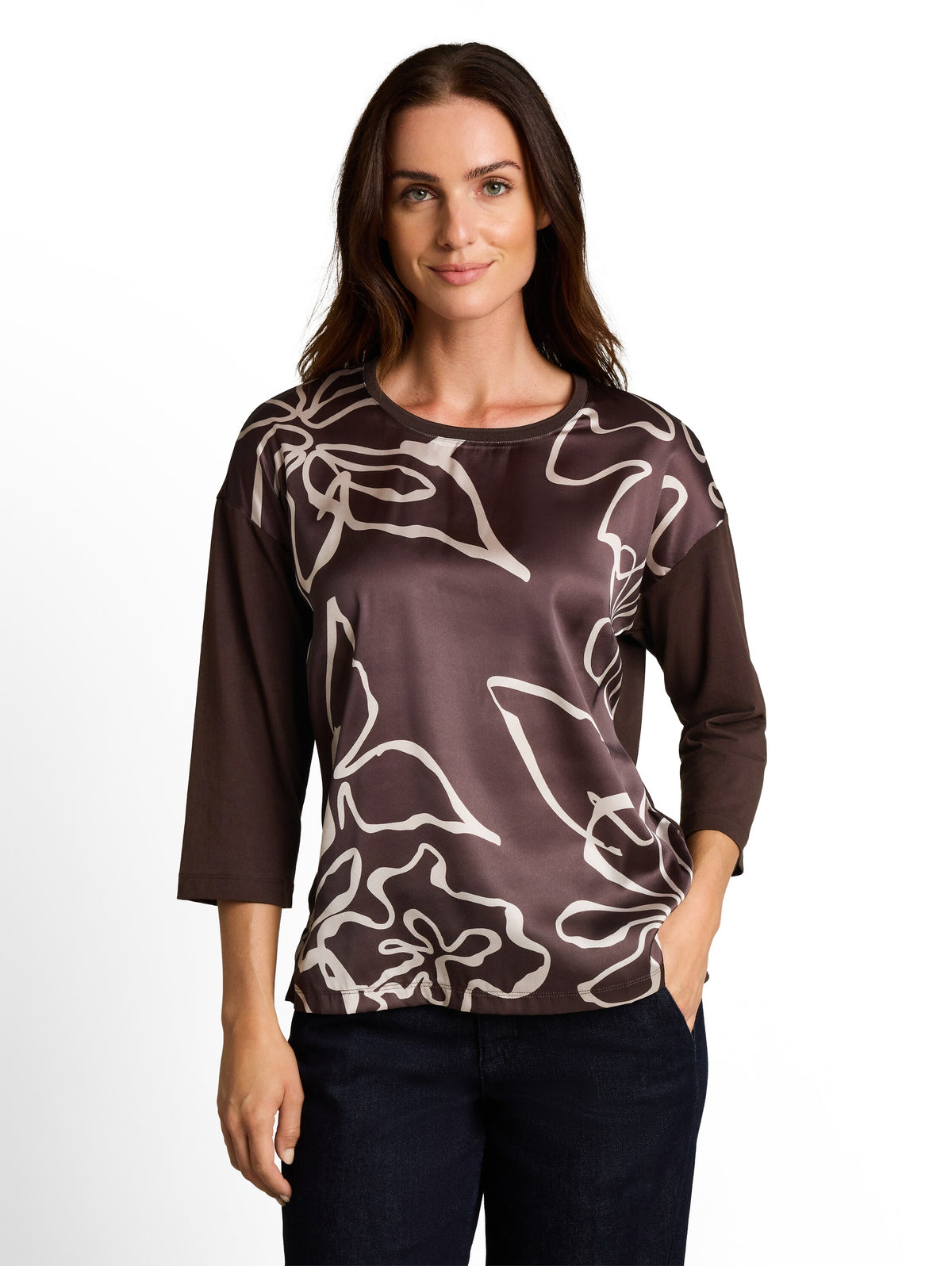T-shirt longsleeve fabric mix - 1052888