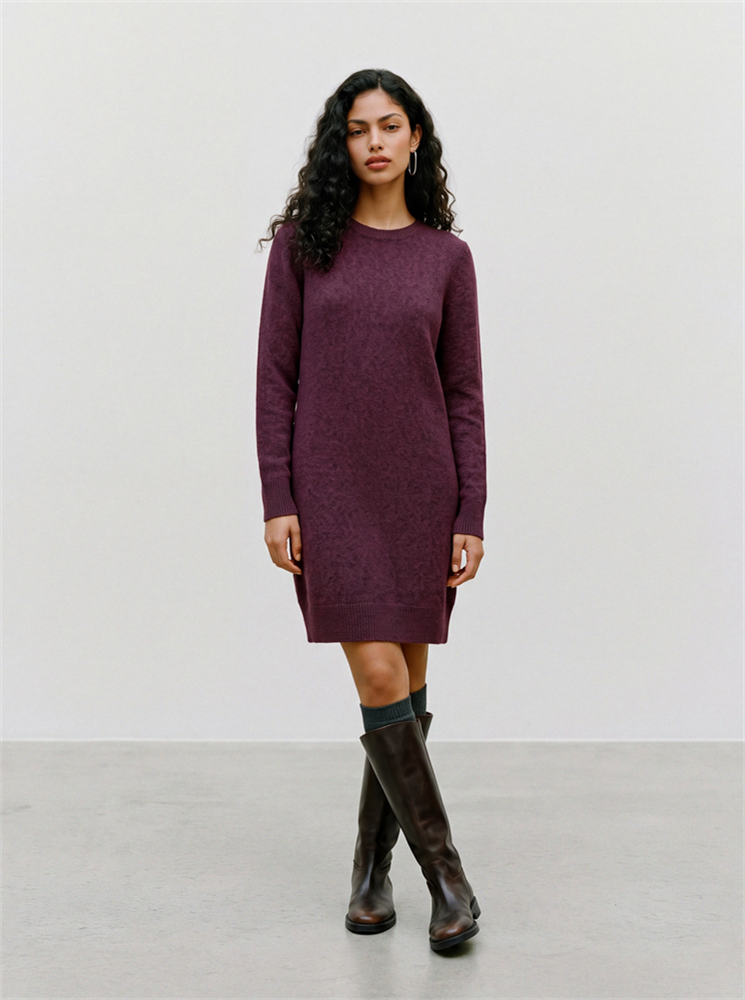 VMDOFFY LS O-NECK DRESS GA NOOS - 10215523