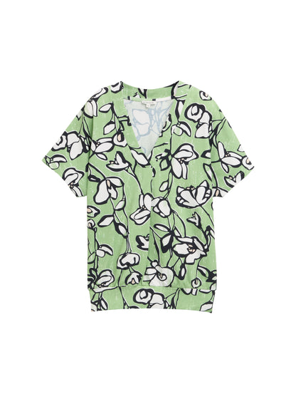 T-shirt v-neck alloverprinted - 1045570