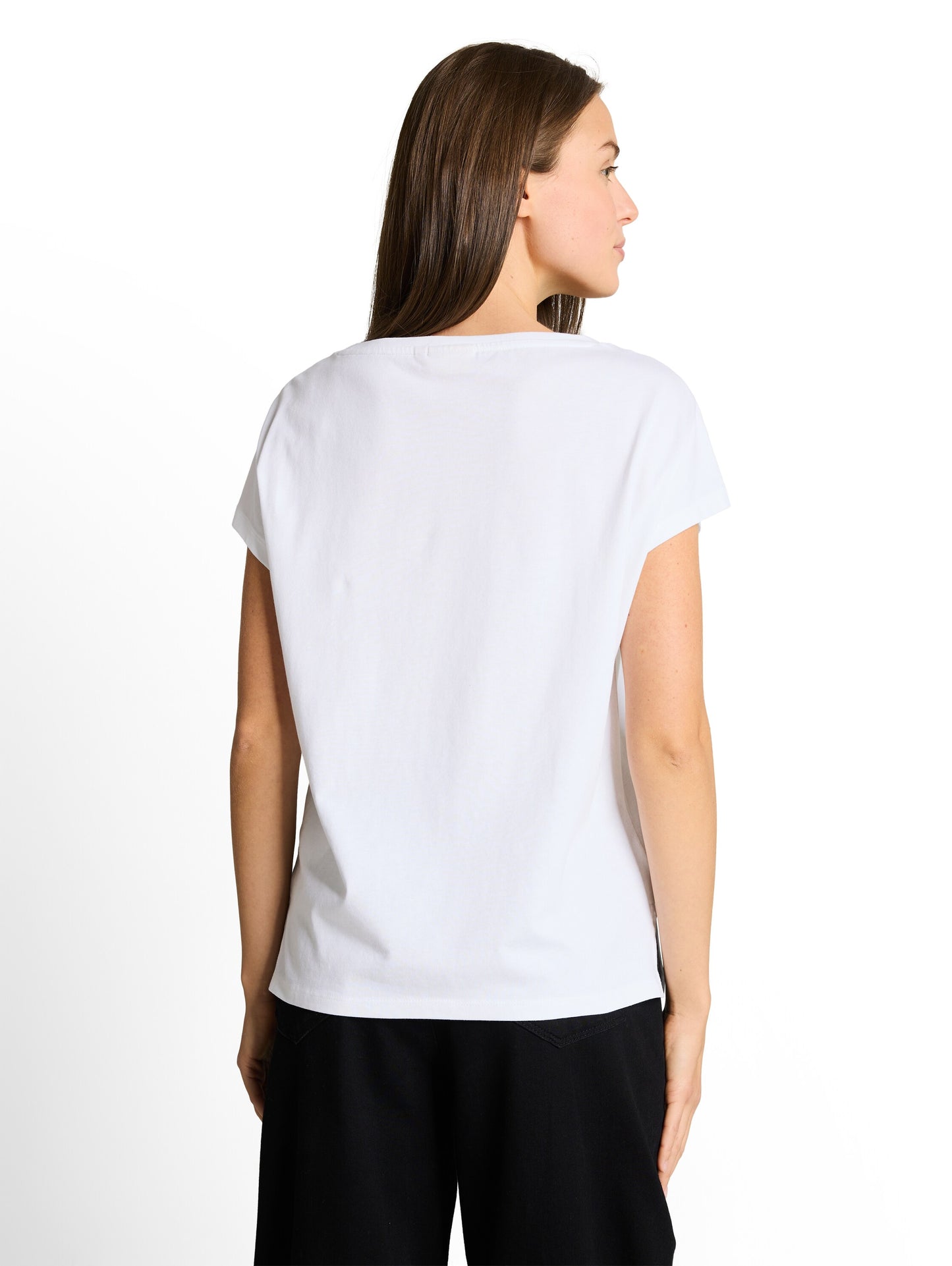 T-shirt crew neck ajour deplac - 1050469