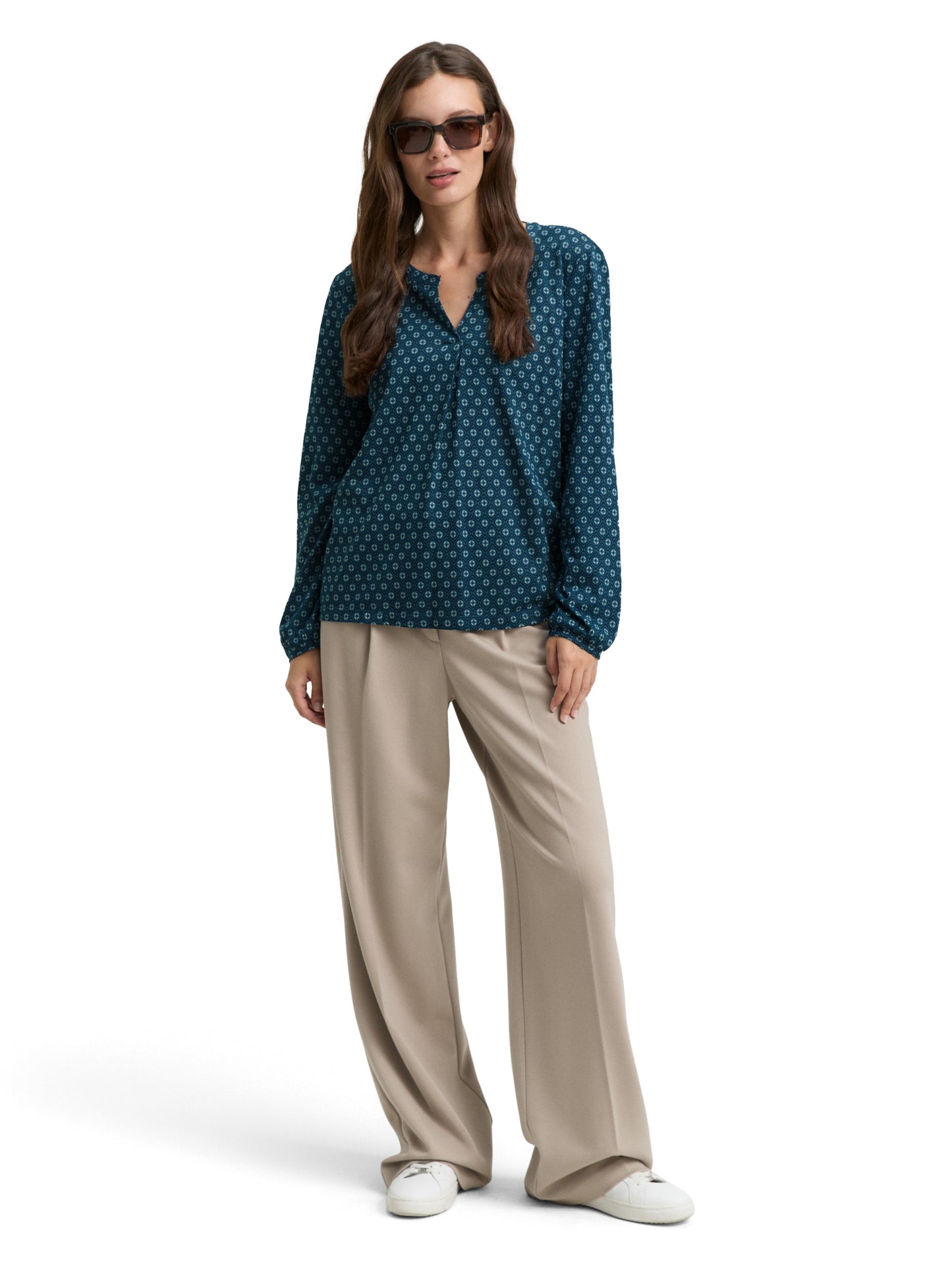 T-shirt alloverprinted blouse - 1047745
