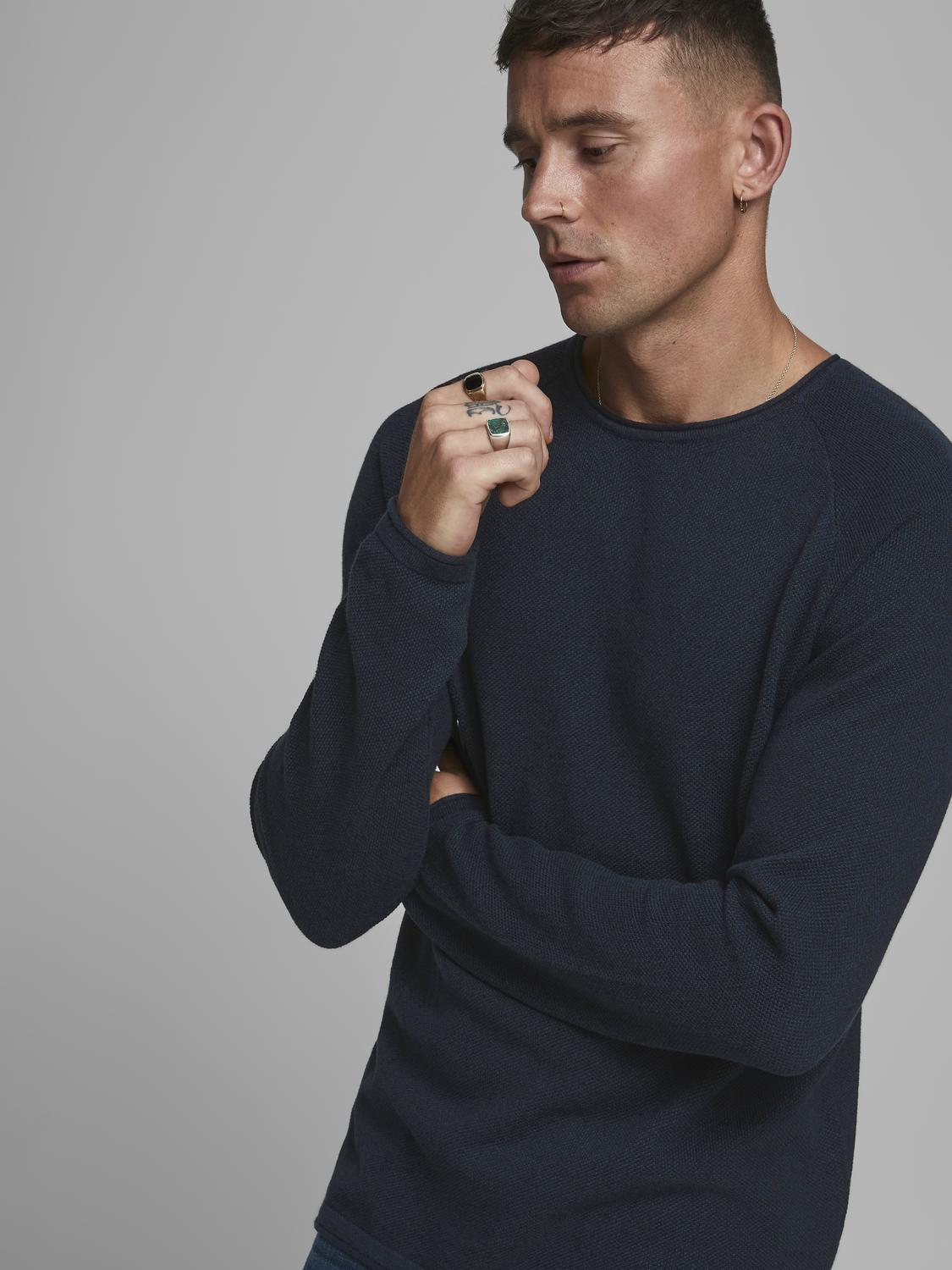 JJEHILL KNIT CREW NECK NOOS - 12157321