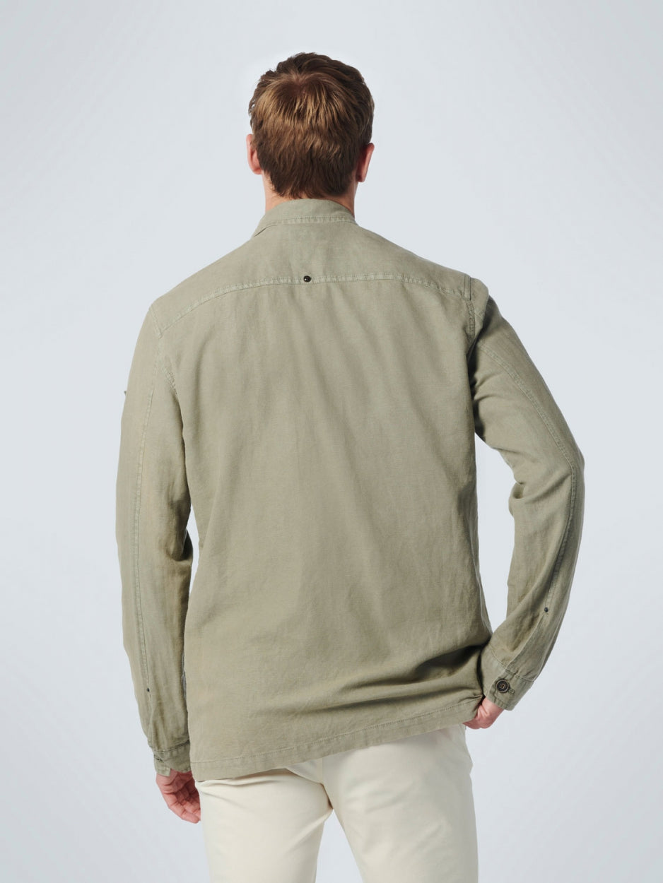 Overshirt Button Closure Garment Dy - 19510225